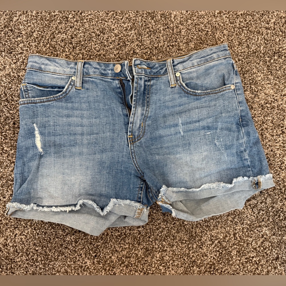 Just Black Light Blue Jean Shorts